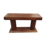 Vintage art deco wooden sofa end