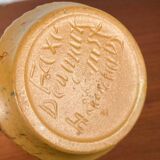 Danish studio pottery vase from the mid-20th century by Ernst Pottery, Faxe, 1960s.