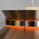 Copper colored aluminium pendant light by Carl Thore for Granhaga Metall. Sweden 1970s