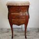 Chevet, meuble d’appoint en bois et marbre