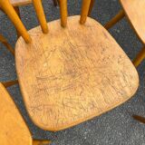 Suite of 18 mismatched Scandinavian chairs