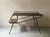 Modernist TV/Hifi table in wood & metal by J. Hitier, French design 1950.