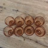 Verre à eau vieux rose 60’