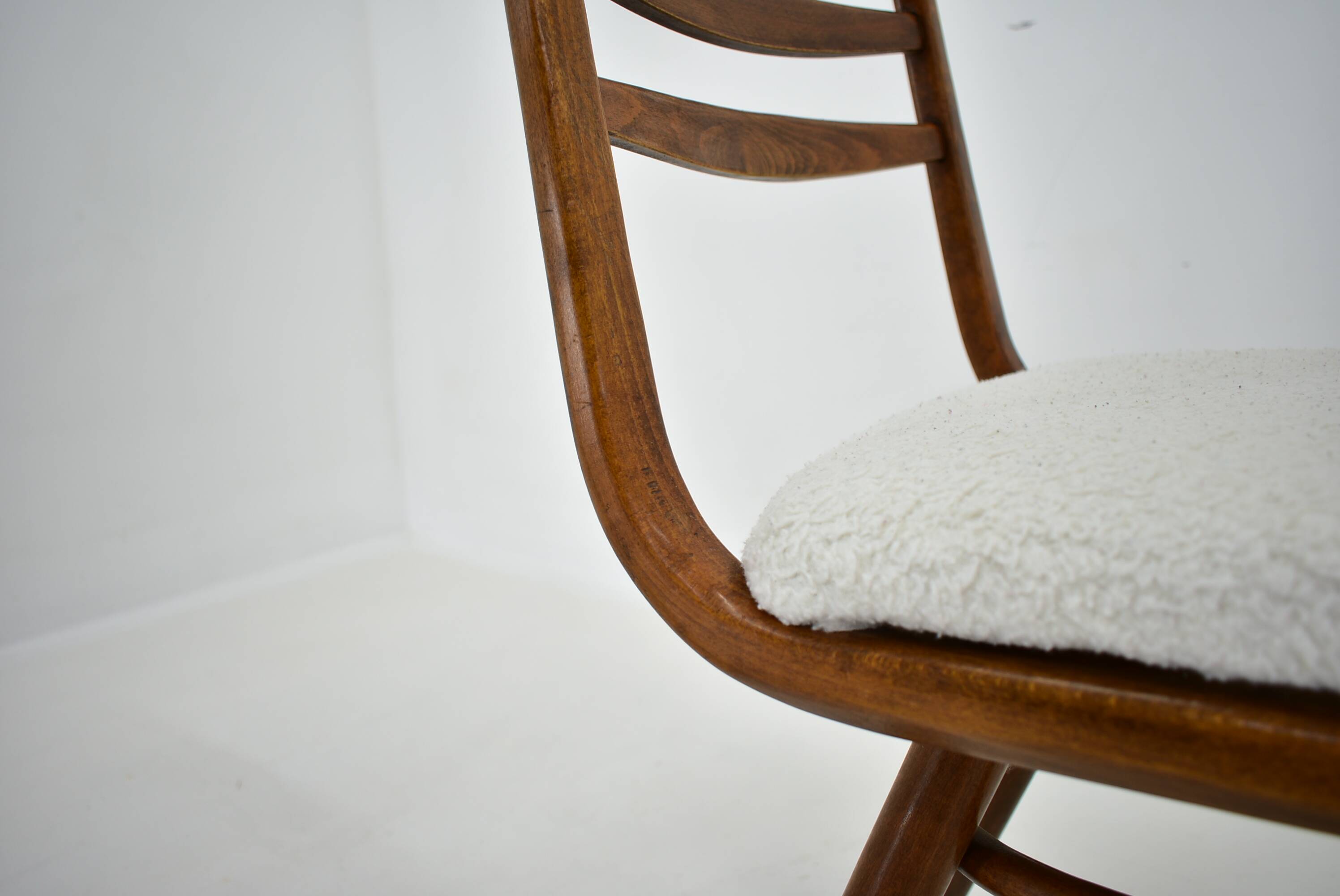 1960s Set of Four Dining Bentwood Chairs by Ton, Czechoslovakia