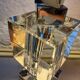 Lampe Art Déco chrome et cristal