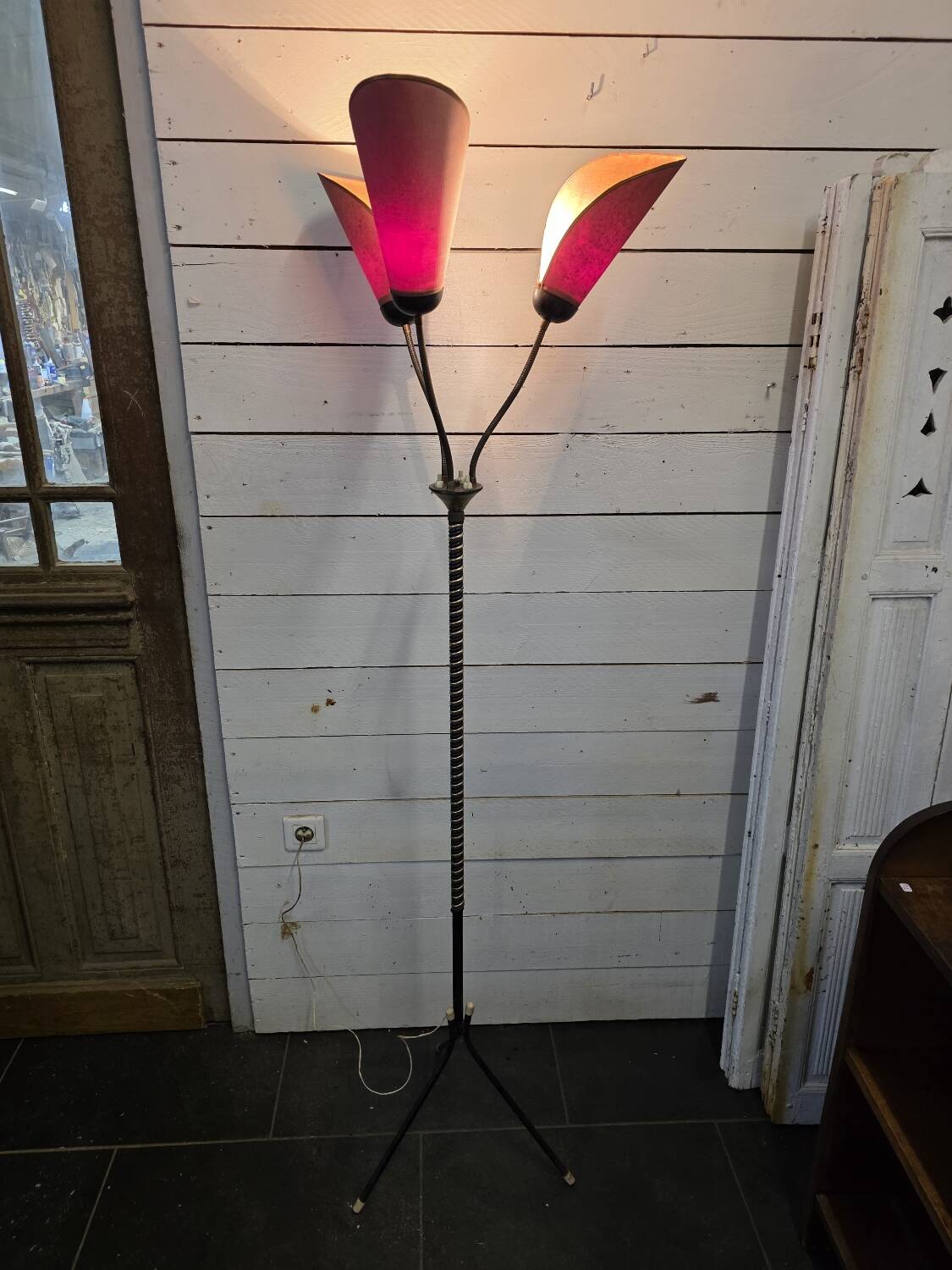 1960s tripod floor lamp