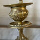 Pair of gilded bronze candlesticks in the Napoleon III style.