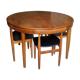 Scandinavian teak dining table and 4 chairs Hans Olsen Frem Rojle