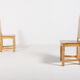 Set of 6 Swedish solid pine chairs by Sven Larsson Möbelshop