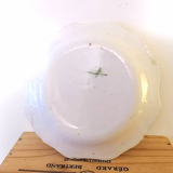 Earthenware plate of Moustiers bird of paradise