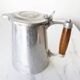 COFFEE POT in Aluminum and wood from the 1950s French Navy