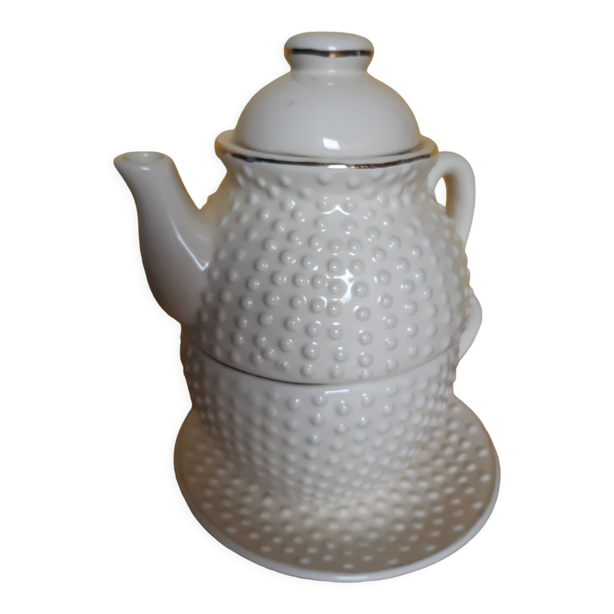 Teapot egoist 70's ceramic