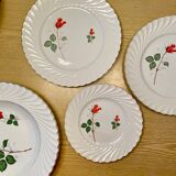 Luneville with Roses serving dishes set