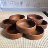 Set of wooden bowls