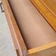 Oak compass foot chest of drawers 1960