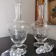 Duo de carafes en cristal de Saint Louis