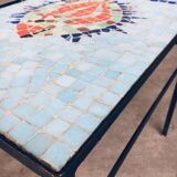 Vintage Mosaic Tile Side Table, Belgium, 1960s