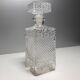 Cut glass whiskey decanter - 1980s