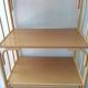 Shelf of the 70s in rattan and wicker wood