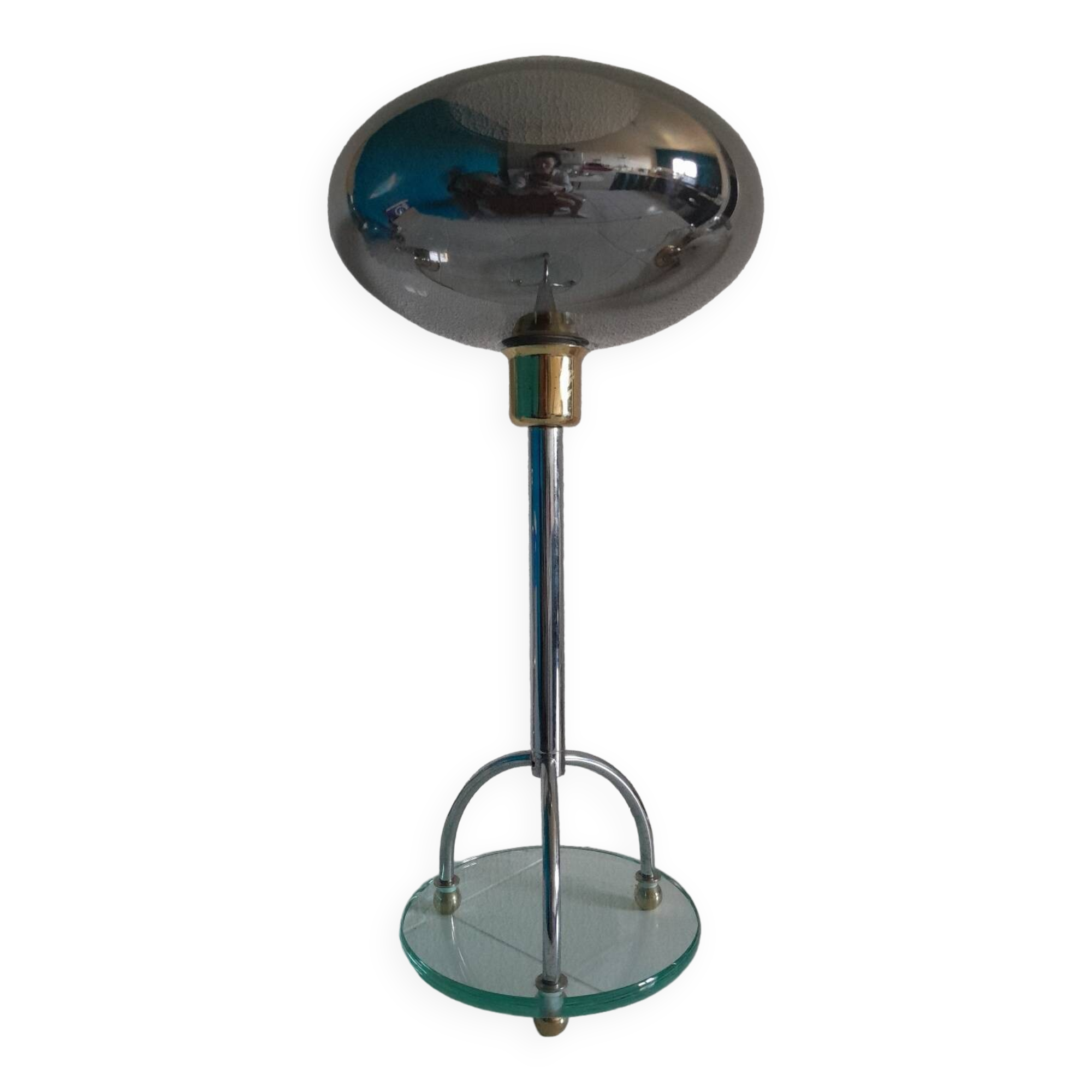 Vintage glass floor lamp