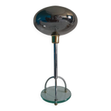 Lampe pied en verre vintage