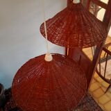 Pair of rattan suspensions