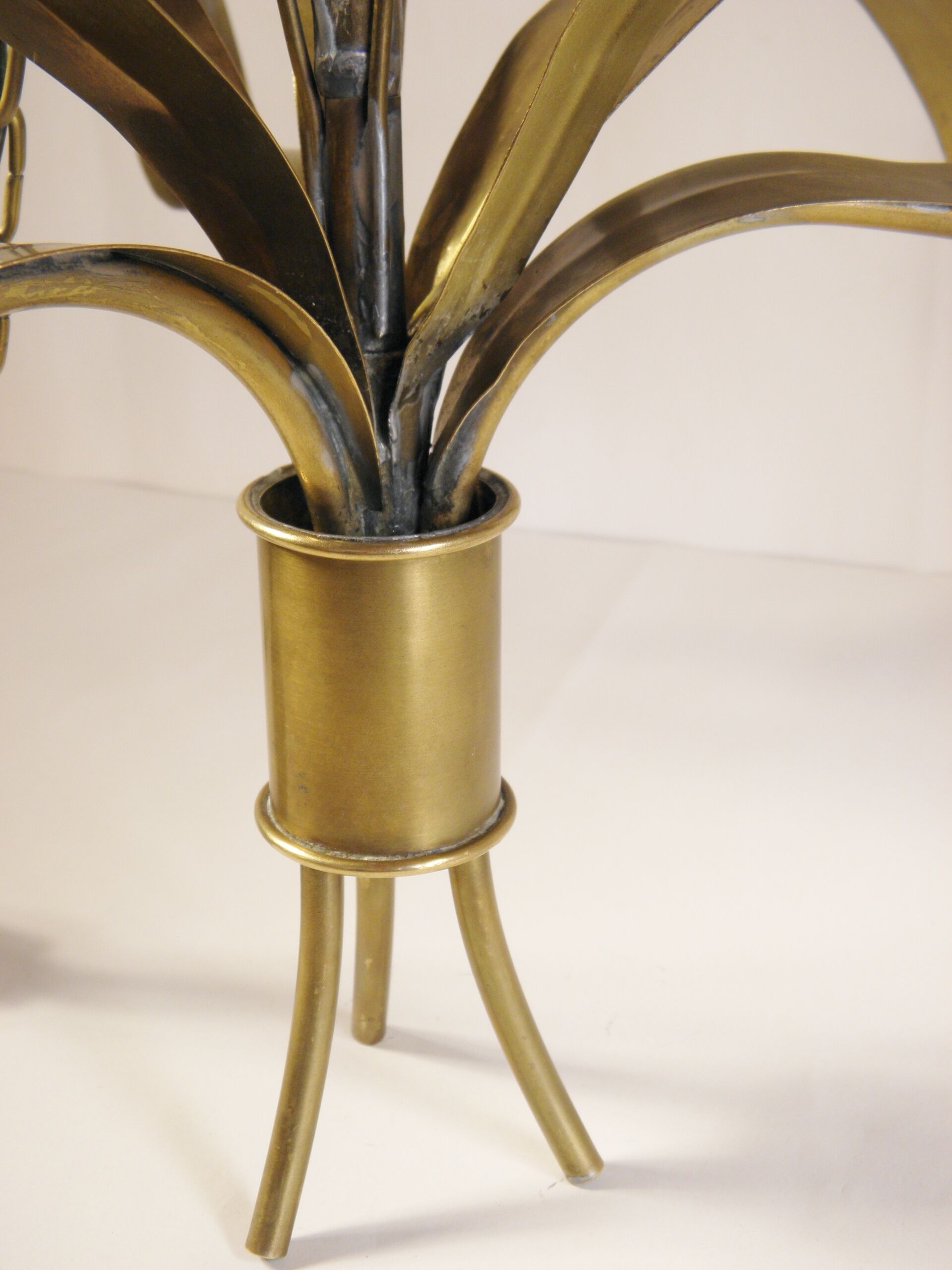 Lustre " massettes " en laiton