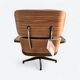 Brown & Walnut Herman Miller Original Eames Tall Lounge Chair & Ottoman