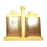 Saliere & pepper in bakelite