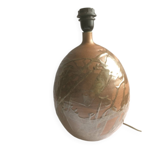 Pied de lampe en grès