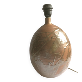 Salt-glazed stoneware lamp base from the workshop "Les Cyclades"