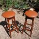 2 vintage bar stools