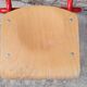 Set of three vintage children's school chairs