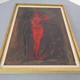 After Marino Marini, Dancer, 1960s, Artwork on Wood