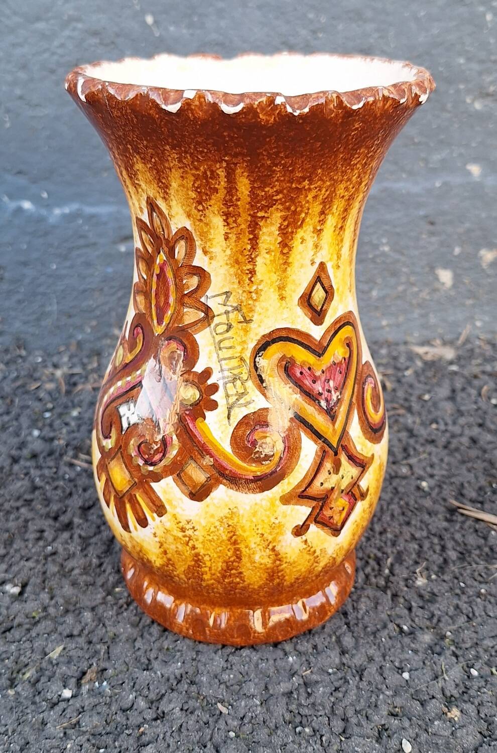 Paul Fouillen Quimper ceramic vase