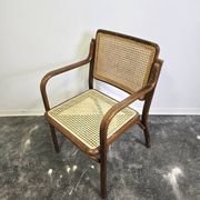 Fauteuil en bois cintré des années 60