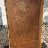 Chevet en bois peint en jaune