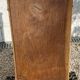 Yellow painted wooden bedside table