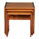 Retro Teak 1960s G Plan Quadrille Nest Of Coffee Tables