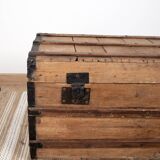 Large old trunk, wood and steel