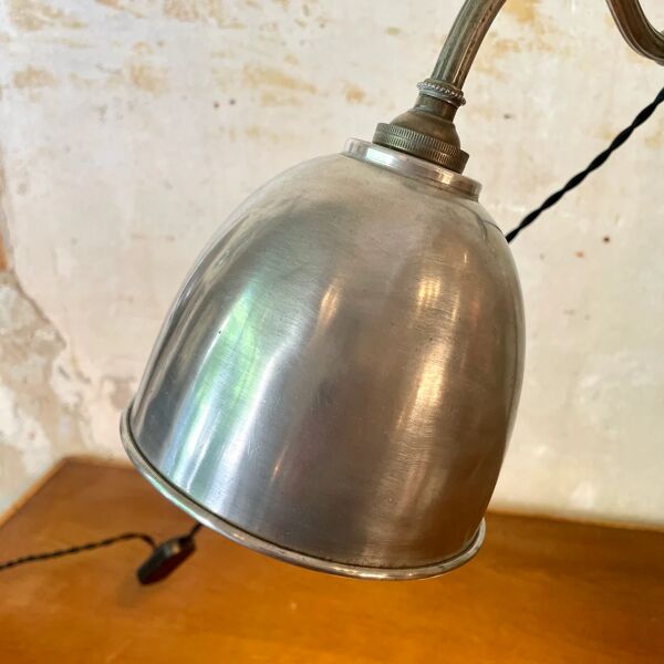 Lampe de bureau réglable col de cygne années 30