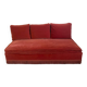 Vintage velvet daybed bench