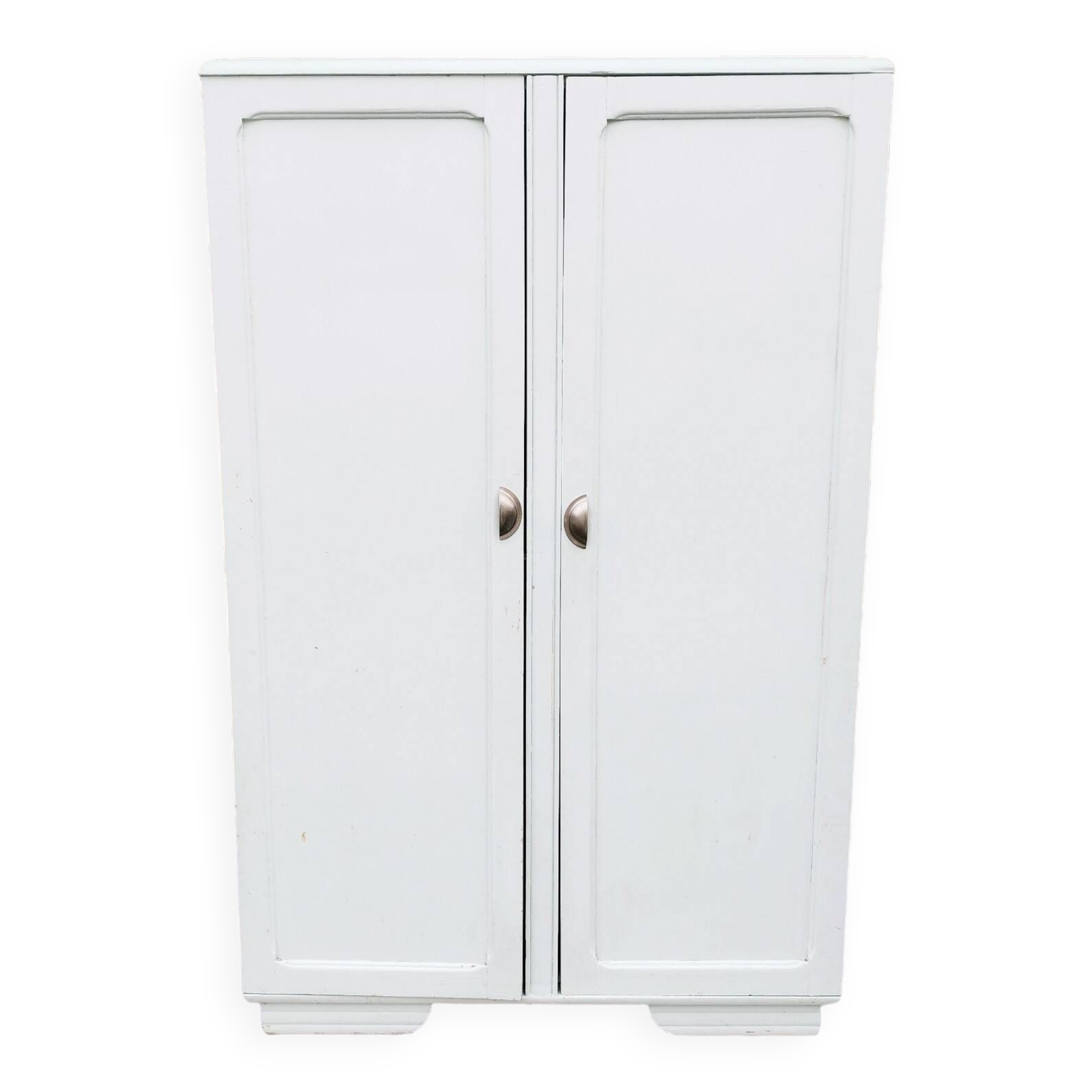Armoire vintage internat bois peint Selency
