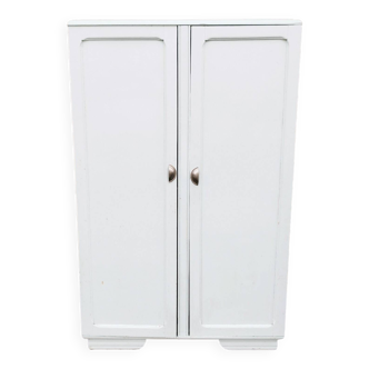 Vintage wardrobe boarding wood painted