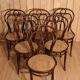 Série de x6 chaises bistrot Hofmann modèle aile d'ange
