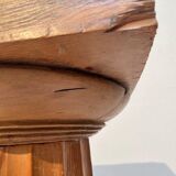 Large French Neoclassical Columns in Pine Wood, 1910, Set of 2