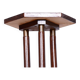 Restored ArtDeco Oak Pedestal, Revived Polish, Czechia, 1920s