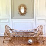 Rattan basket bed