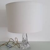 Twisted crystal lamp base - Cristallerie de Lorraine