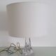 Twisted crystal lamp base - Cristallerie de Lorraine